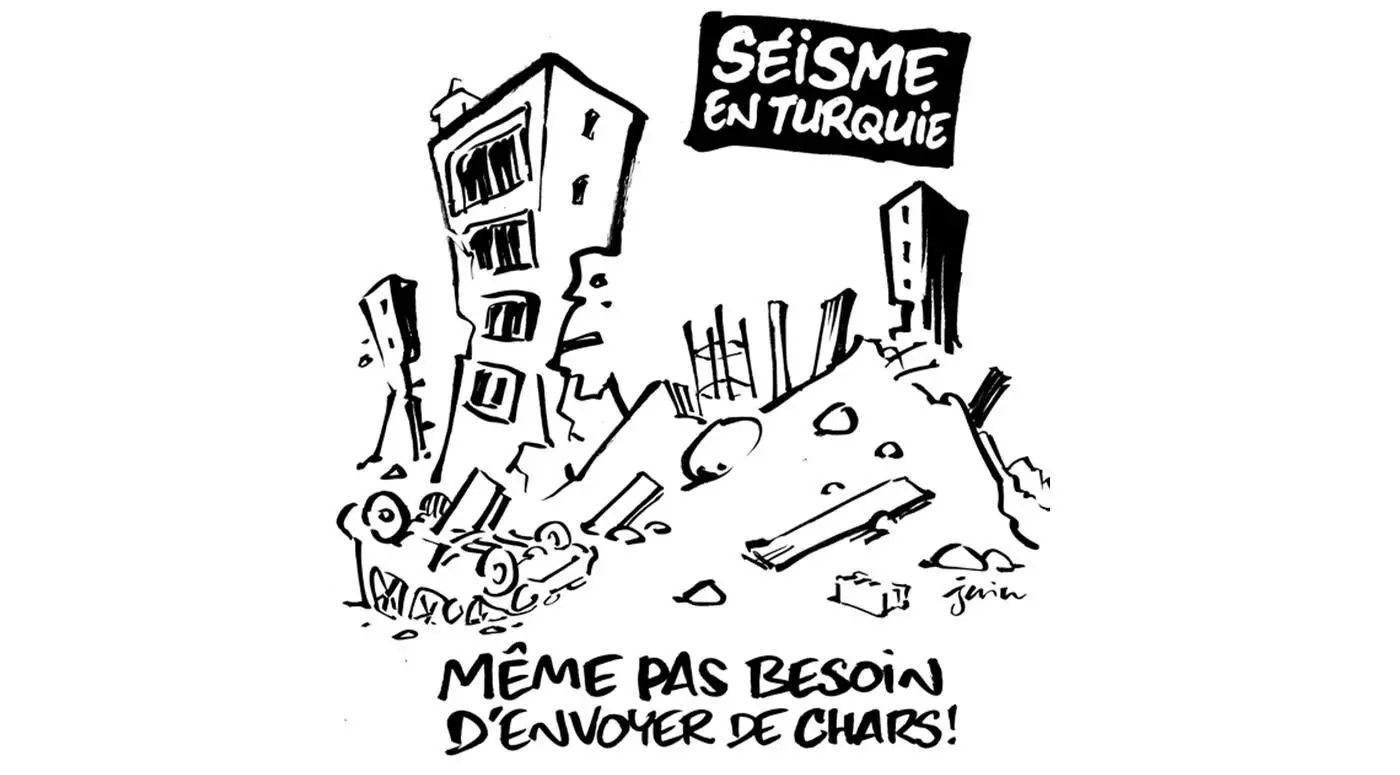 Charlie Hebdo sparks outrage over Turkey-Syria earthquake cartoon