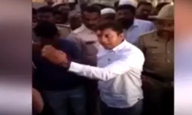 Karnataka MLA caught on camera threatening police officer in public