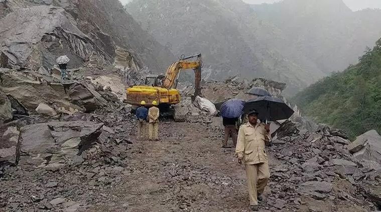 300 stranded in Uttarakhand after massive landslide cuts off road