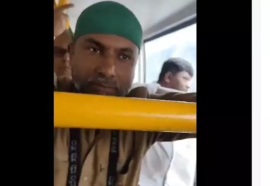 Woman questions Muslim conductor, insists on removal of his skull cap in viral video