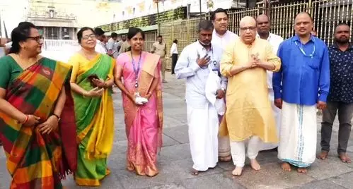 ISRO scientists offer prayers in Tirupati ahead of Chandrayaan-3 launch