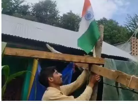 Taking PM Modi’s call, son of wanted Kashmiri militant hoists National Flag