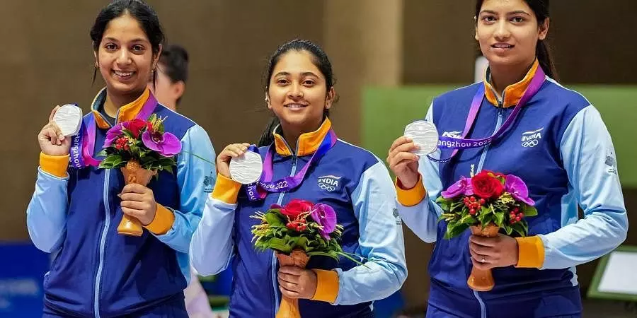 Asian Games: Silver victory for Indian womens 10m air rifle team