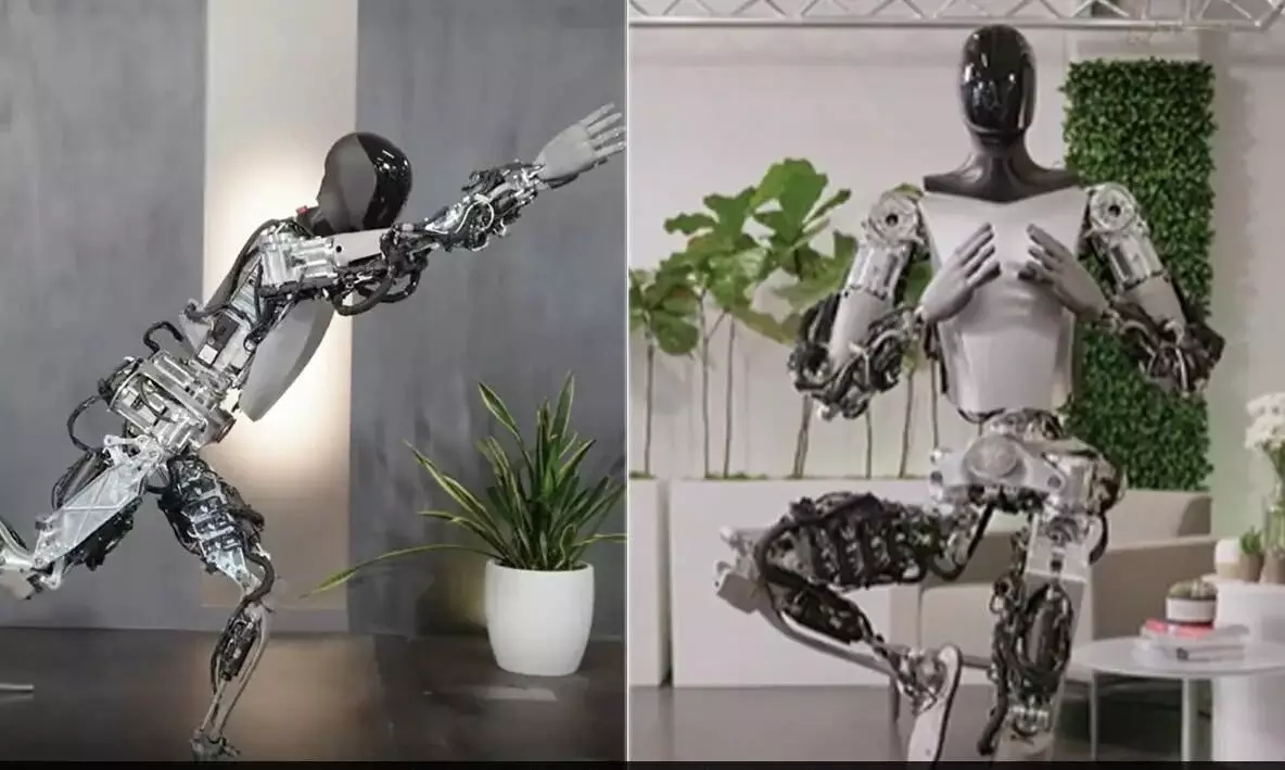 Musk’s Tesla humanoid robot does yoga, greets with Namaste