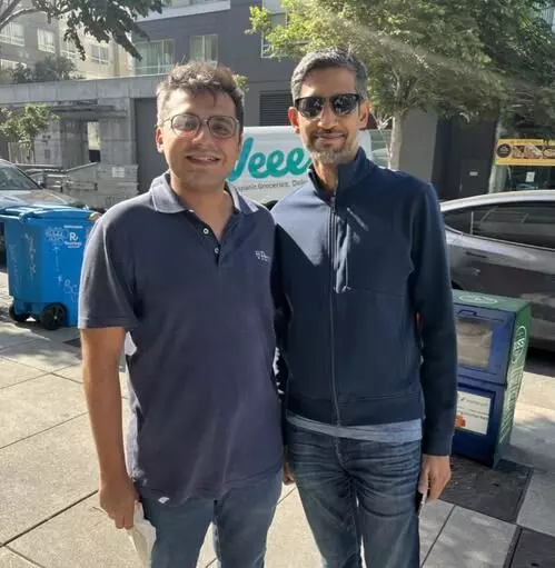 Bengaluru techies chance meeting with Sundar Pichai in San Francisco goes viral