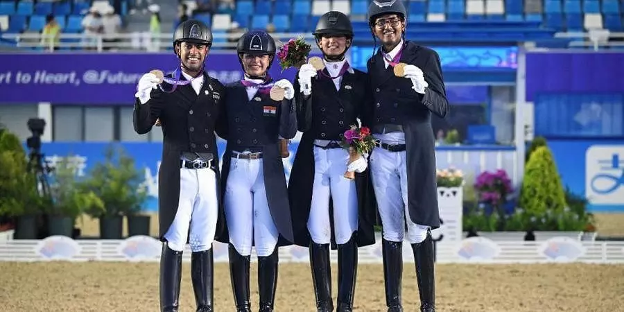 Asian Games: First equestrian gold for India in 41 years won by dressage team