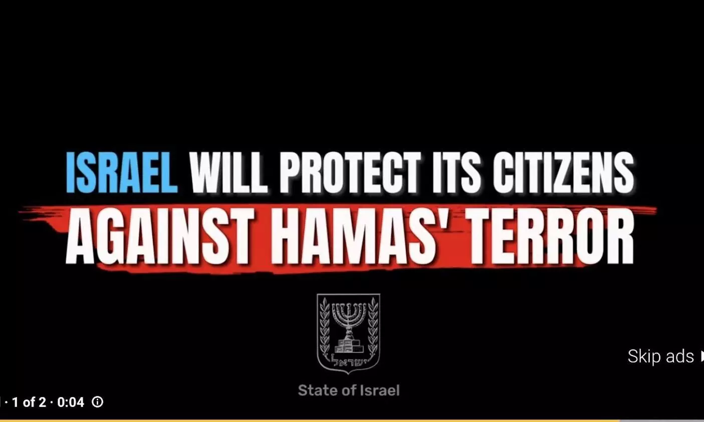 Israel’s YouTube ad seeks support against Hamas, critics say it is propaganda