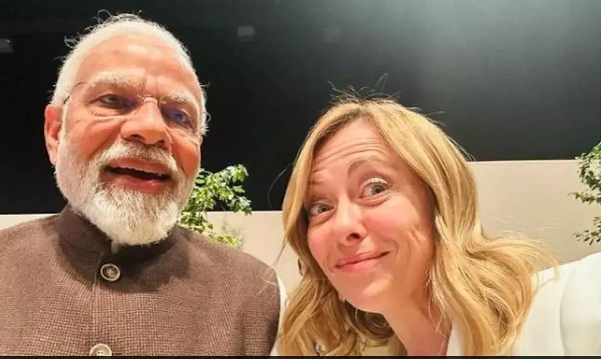 Italy PM Giorgia Meloni’s #Melodi selfie with PM Modi goes viral