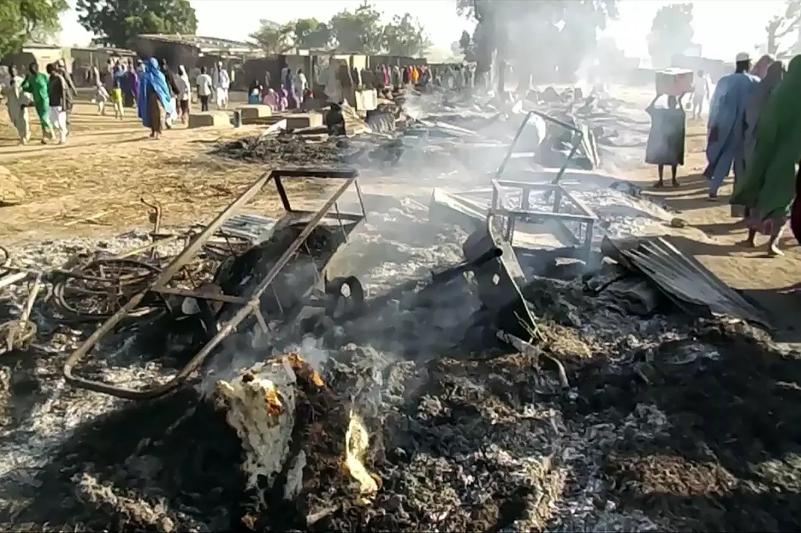 Nigerian army drone accidentally hits civilian village; 85 dies