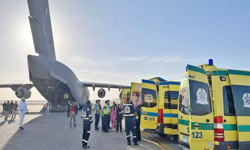 First group of injured Palestinians reach Doha for medical treatment