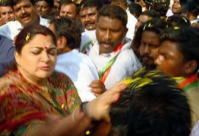 Cops protecting politicians instead of common man: Khushboo